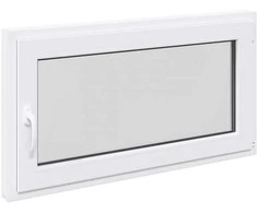 Požeminio lango RISOR 110 x 60 cm PVC ir stiklas Balta
