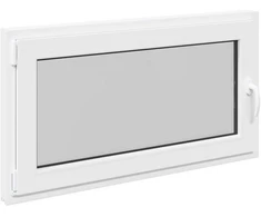 Požeminio lango RISOR 110 x 60 cm PVC ir stiklas Balta