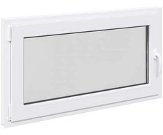 Požeminio lango RISOR 110 x 60 cm PVC ir stiklas Balta