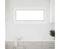 Požeminio lango RISOR 120 x 60 cm PVC ir stiklas Balta