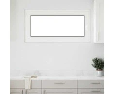 Požeminio lango RISOR 120 x 60 cm PVC ir stiklas Balta