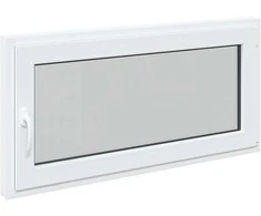 Požeminio lango RISOR 120 x 60 cm PVC ir stiklas Balta