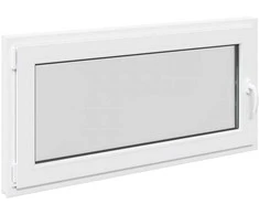 Požeminio lango RISOR 120 x 60 cm PVC ir stiklas Balta