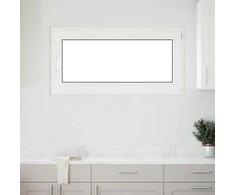 Požeminio lango RISOR 120 x 60 cm PVC ir stiklas Balta