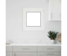 Požeminio lango RISOR 50 x 50 cm PVC ir stiklas Balta