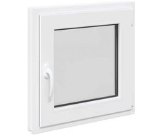 Požeminio lango RISOR 50 x 50 cm PVC ir stiklas Balta
