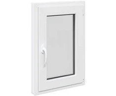 Požeminio lango RISOR 50 x 75 cm PVC ir stiklas Balta