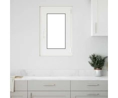 Požeminio lango RISOR 50 x 75 cm PVC ir stiklas Balta