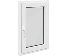 Požeminio lango RISOR 60 x 100 cm PVC ir stiklas Balta
