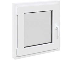 Požeminio lango RISOR 60 x 60 cm PVC ir stiklas Balta