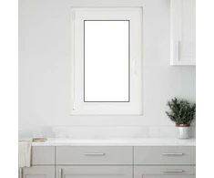 Požeminio lango RISOR 60 x 80 cm PVC ir stiklas Balta