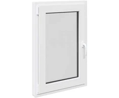 Požeminio lango RISOR 60 x 90 cm PVC ir stiklas Balta