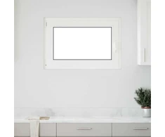 Požeminio lango RISOR 90 x 60 cm PVC ir stiklas Balta
