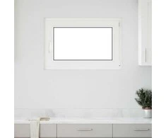 Požeminio lango RISOR 90 x 70 cm PVC ir stiklas Balta