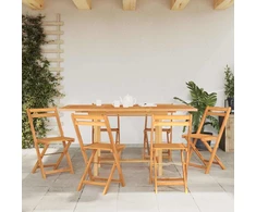 Prailginamas sodo stalas, 110–160x80x75, tikmedžio masyvas