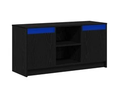 TV staliukas TV vienetai Juoda 100 x 34 x 50 cm Apdirbta mediena