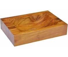 Praustuvas, 50x35x10cm, tikmedžio medienos masyvas
