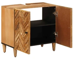 Praustuvo spintelė Ruda 62 x 33 x 58 cm Kietas mango medis