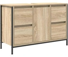 praustuvo spintelė su stalčiais sonoma ąžuolas 90x34,5x60 cm