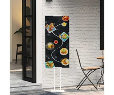 Prekybos parodos stendai Balta 30 x 23,5 x 210 cm Plienas