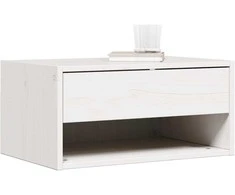 Naktinis staliukas Balta 50 x 32,5 x 24 cm Pušies masyvas