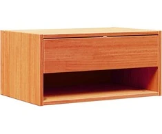 Naktinis staliukas 2 pcs Vaško ruda 50 x 32,5 x 24 cm