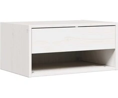 Naktinis staliukas Balta 50 x 32,5 x 24 cm Pušies masyvas