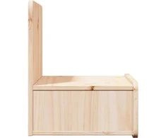 Naktinis staliukas 2 pcs Ruda 44 x 32,5 x 40 cm Pušies masyvas
