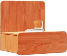 Naktinis staliukas 2 pcs Vaško ruda 44 x 32,5 x 40 cm