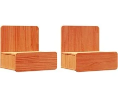 Naktinis staliukas 2 pcs Vaško ruda 44 x 32,5 x 40 cm