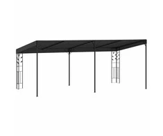 Prie sienos montuojama pavėsinė, antracito, 6x3x2,5m