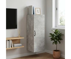 Prie sienos montuojama spinta 33 x 34,5 x 90 cm Betono pilka