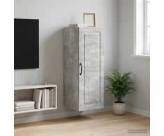Prie sienos montuojama spinta 33 x 34,5 x 90 cm Betono pilka