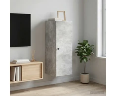 Prie sienos montuojama spinta 33 x 34,5 x 90 cm Betono pilka