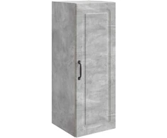 Prie sienos montuojama spinta Betono pilka 33 x 34,5 x 90 cm