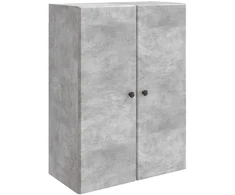 Prie sienos montuojama spinta Betono pilka 66 x 34,5 x 90 cm