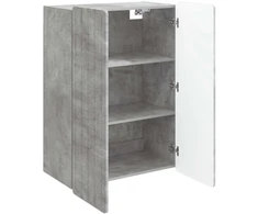 Prie sienos montuojama spinta Betono pilka 66 x 34,5 x 92 cm