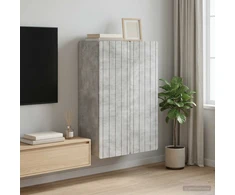 Prie sienos montuojama spinta Betono pilka 66 x 34,5 x 92 cm