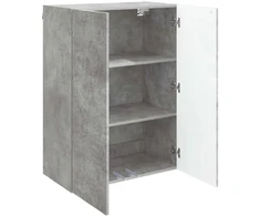 Prie sienos montuojama spinta Betono pilka 66 x 34,5 x 90 cm