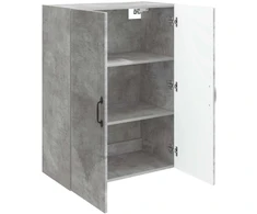 Prie sienos montuojama spinta Betono pilka 66 x 34,5 x 90 cm