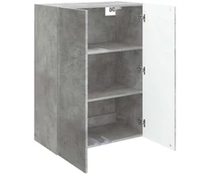 Prie sienos montuojama spinta Betono pilka 66 x 34,5 x 90 cm