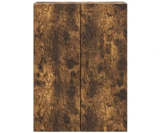 Prie sienos montuojama spinta 66 x 34,5 x 90 cm Dūminio ąžuolo