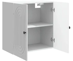 Prie sienos montuojama spinta Itin blizgi balta 59 x 31 x 60 cm