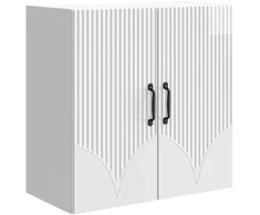 Prie sienos montuojama spinta Itin blizgi balta 59 x 31 x 60 cm