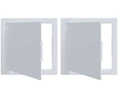 Prieigos panelės 2 pcs Balta 20 x 20 cm ABS plastikas