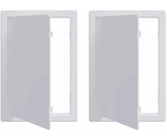 Prieigos panelės 2 pcs Balta 15 x 23 cm ABS plastikas