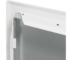 Prieigos skydas Balta 43 x 33 x 3 cm Plienas
