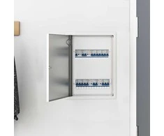 Prieigos skydas Balta 43 x 33 x 3 cm Plienas