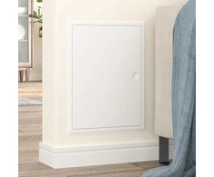 Prieigos skydas Balta 43 x 33 x 3 cm Plienas