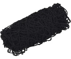 Priekabos tinklas su elastine virve, juodas, 4x4m, PP